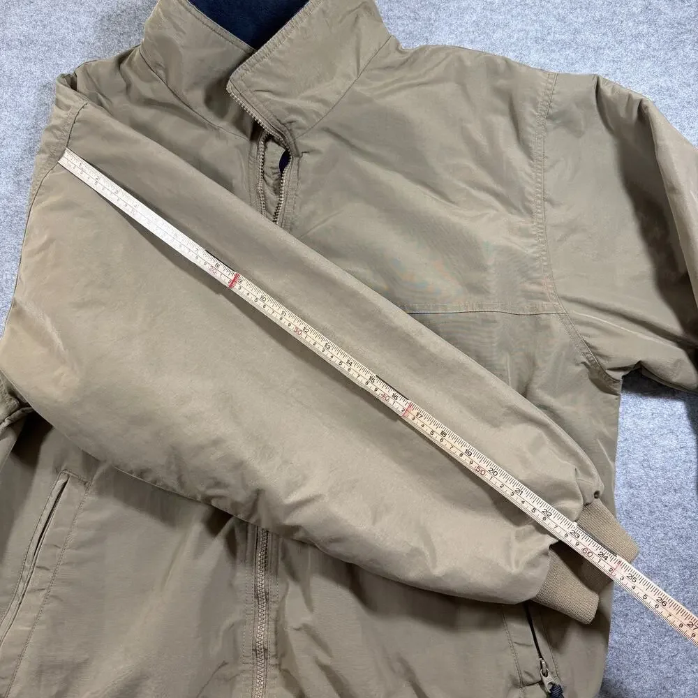 Vintage White Sierra Jacket Mens XL Tan Fleece Lined Water Resistant Hiking